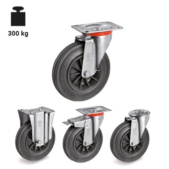 TR-52-NL-Ruote con supporti per carichi leggeri